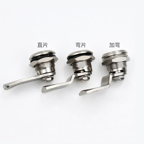 转舌锁 ms705锁 配电箱3不锈钢三角锁 油机工具箱三角钥匙柜门锁 - 图1