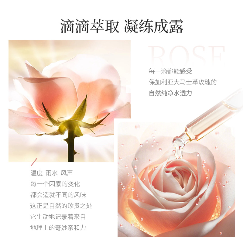LLMW保加利亚玫瑰纯露湿敷大马士革玫瑰爽肤水花水补水嫩肤护肤品_美容护肤_美体_精油