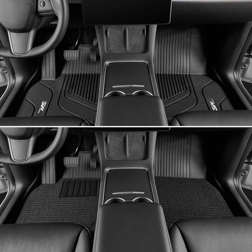 3W全TPE脚垫适用于特斯拉焕新版modelY YL 3 S X专用汽车脚垫配件 - 图3