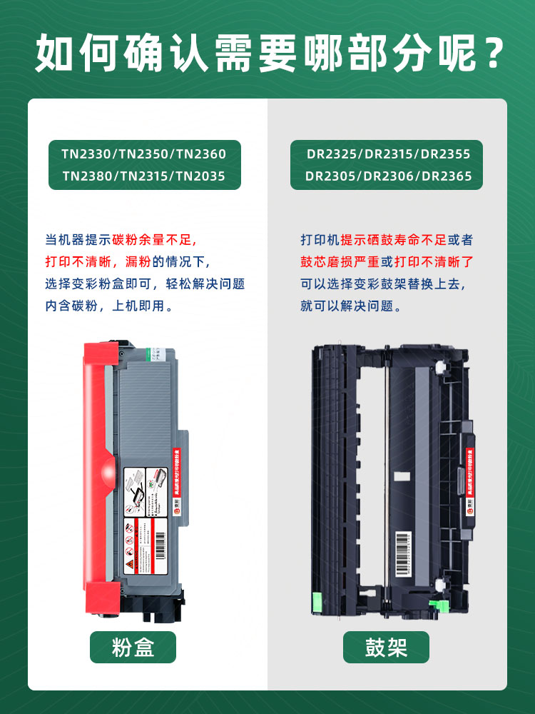 变彩适用兄弟MFC-L2707DW硒鼓 MFC-L2701D L2701DW激光打印机粉盒 2703DW L2720DW L2740DW晒鼓鼓架碳粉墨盒-图1