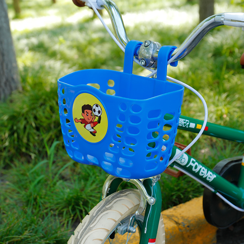 deemount儿童自行车车篮滑板车平衡车车前筐置物篮加厚款四色可选-图2