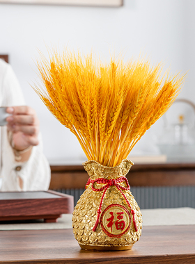 研质树脂招财祝福现代简约客厅