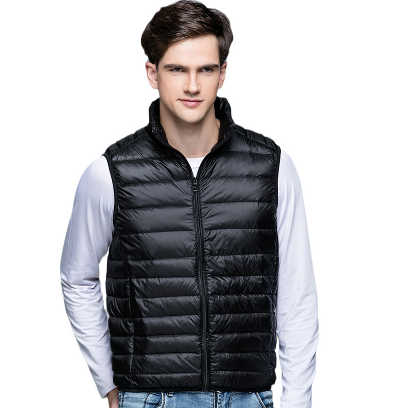 秋冬新款男士轻薄时尚短款鸭绒马甲 uldsjayk熙佳洺优马甲
