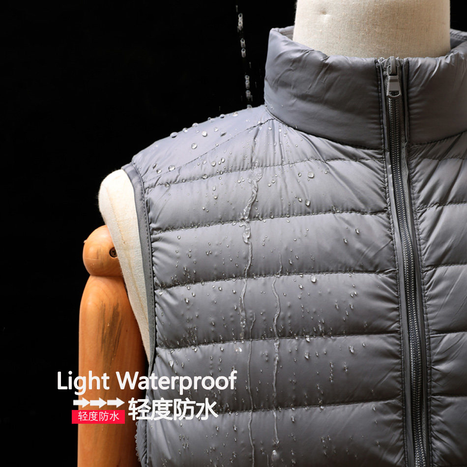 秋冬新款男士轻薄时尚短款鸭绒马甲 uldsjayk熙佳洺优马甲