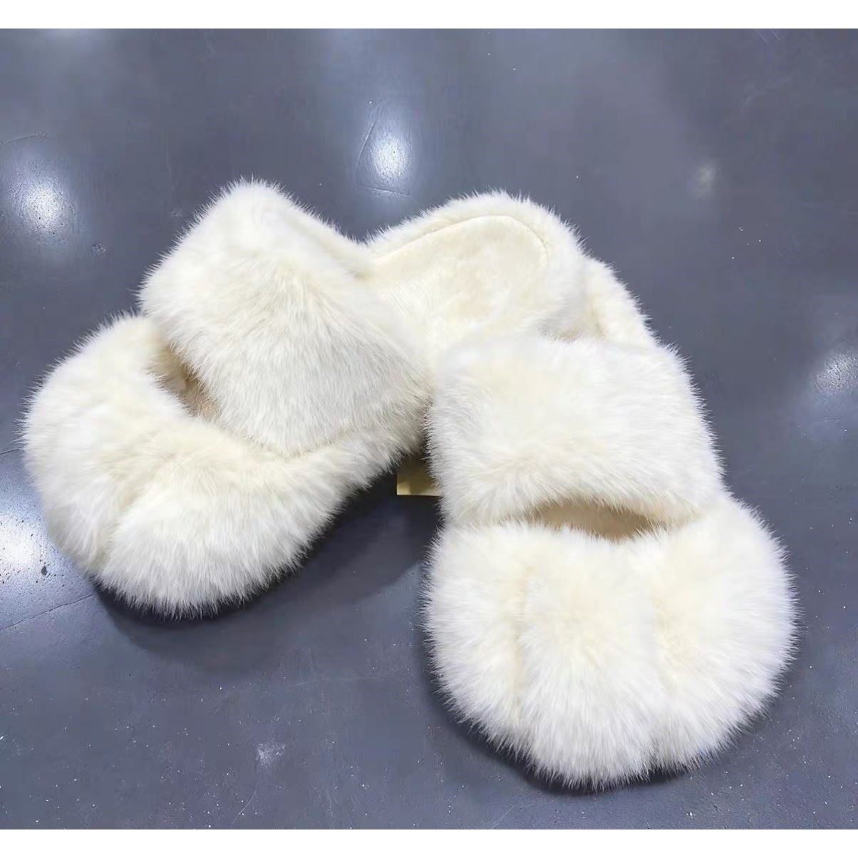 2025新款毛绒松糕厚底平底拖鞋女士猫爪拖鞋女外穿居家毛毛鞋,淘宝优惠券,粉丝福利购,淘宝优惠卷