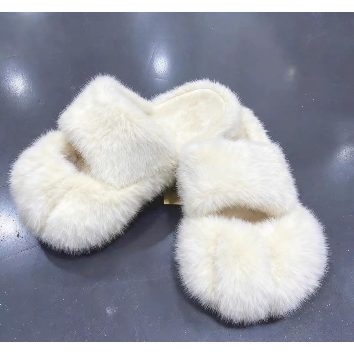 2025新款毛绒松糕厚底平底拖鞋女士猫爪拖鞋女外穿居家毛毛鞋,淘宝优惠券,粉丝福利购,淘宝优惠卷