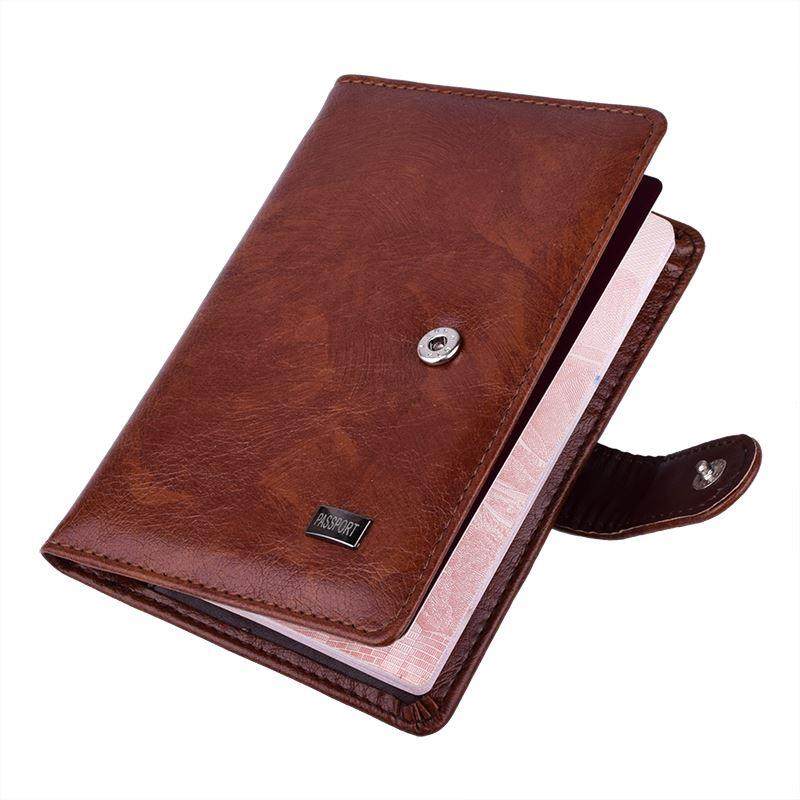 Travel Hasp Passport Holder Cover Leather Wallet Women Men P - 图1