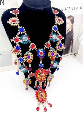 Necklace accessories classic long multi-layer necklace body