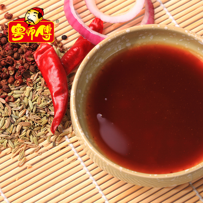 粤师傅鲜麻辣鲜露468g家用商用凉拌菜爆炒增鲜腌制凉皮香辣调味料 - 图1