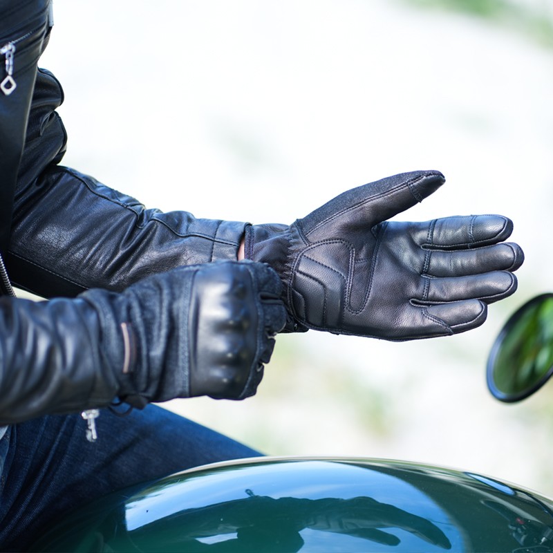 丑兄弟uglybros摩托车骑行手套机车赛车复古装备触屏防摔加绒保暖 - 图1