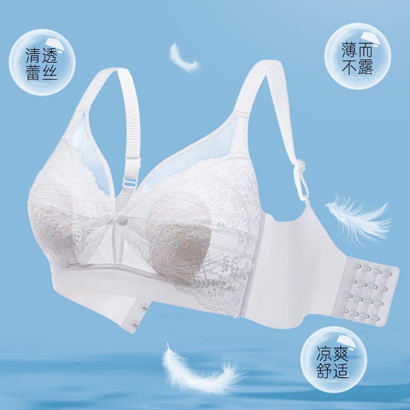 哺乳聚拢防下垂喂奶罩扣式夏季文胸 丽雪瑶哺乳文胸