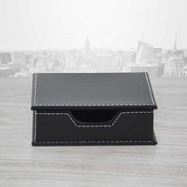 High-end Leather Business Convenience Sticker Box Holder Poop Box Seat Poo paper containing box Desktop special office supplies
