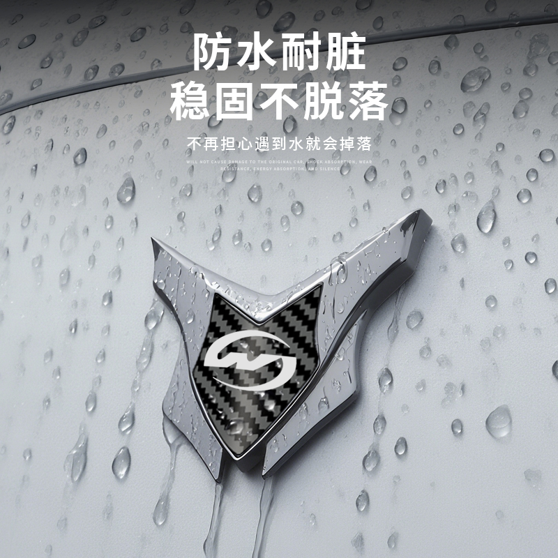 望江摩托电动车全金属装饰贴3D立体改装盾牌标车头风挡侧标徽章标 - 图0