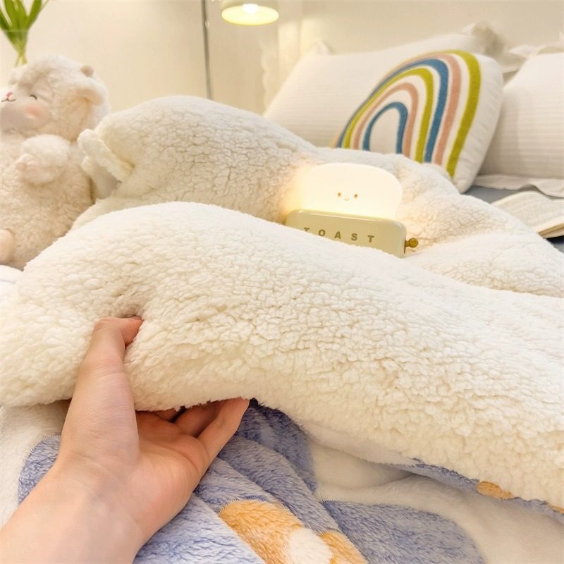 羊羔绒被子2025新款冬季棉被被芯冬天宿舍单人秋冬被加厚保暖10斤,淘宝优惠券,粉丝福利购,淘宝优惠卷