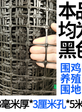 塑料网养殖网养鸡鸭网防护网护栏玉米塑料网格围栏网漏粪小孔户外