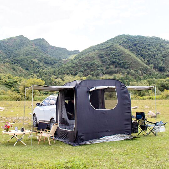 suv车尾延伸帐篷车尾帐篷轿车侧边帐篷露营随车车顶户外后备箱车