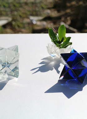 天然水晶梅尔卡巴彩曜石女