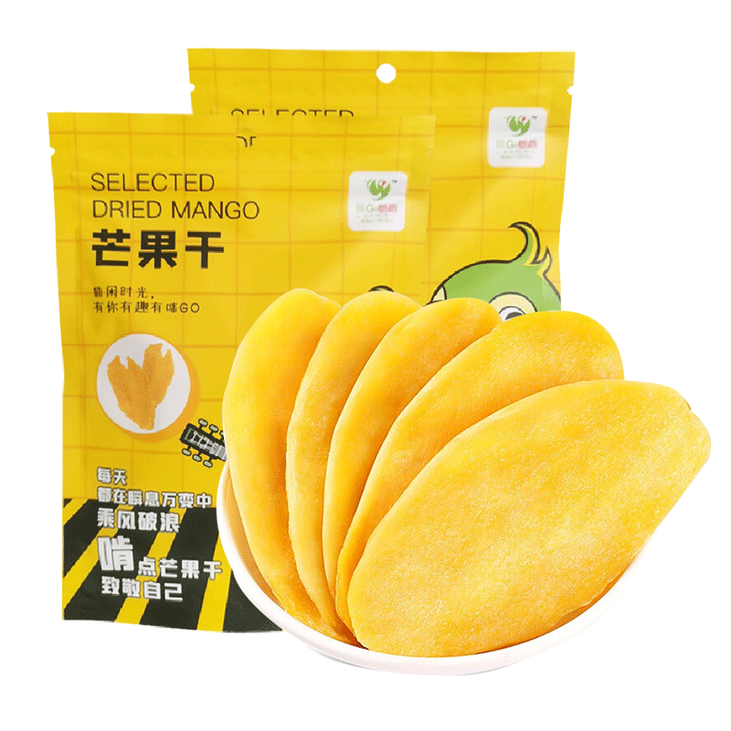 咪go鹦鹉厚切袋装120g休闲芒果干 咪GO鹦鹉芒果干