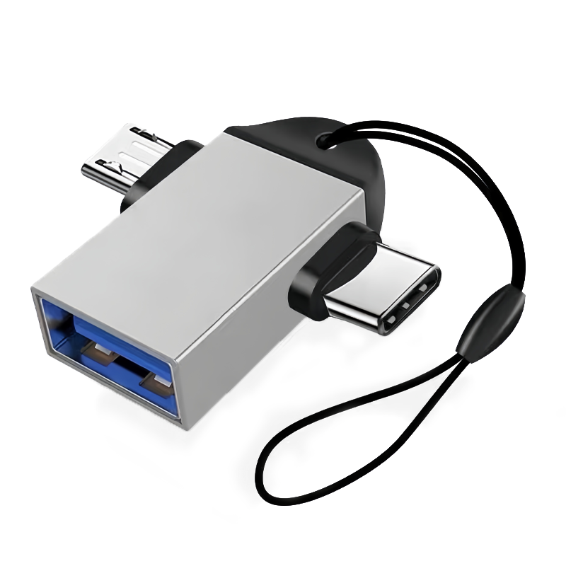 typec转USB3.0转接头二合一OTG转换器tpc适用华为苹果iPhone15promax手机笔记本电脑通用安卓连接U盘鼠标键盘 - 图0