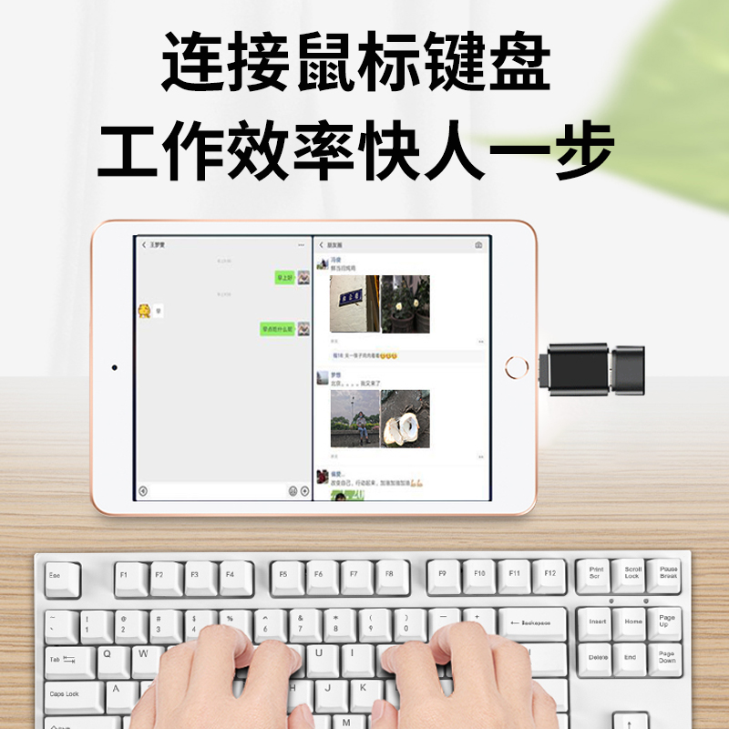 适用iphone苹果OTG转接头外接U盘3.0转换器连接lightning头lighting接口读取usb接读手机iPados平板优盘IOS13 - 图2