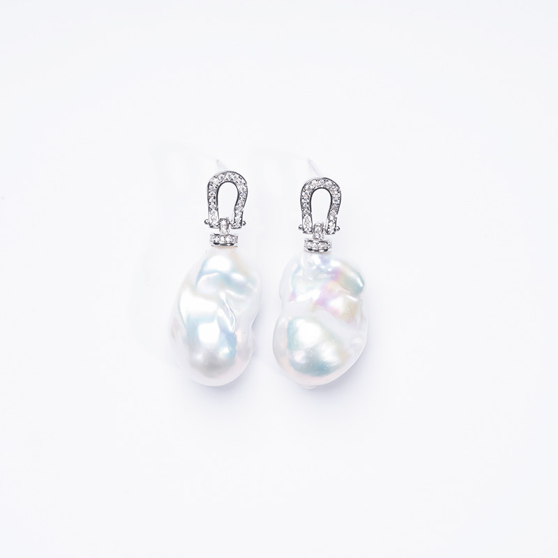 爱迪生珍珠S925银白色巴洛克耳钉HLS,淘宝优惠券,粉丝福利购,淘宝优惠卷