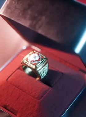 新款深空秦彻同款冠军戒指猎人小姐动漫游戏周边cos礼物饰品指环