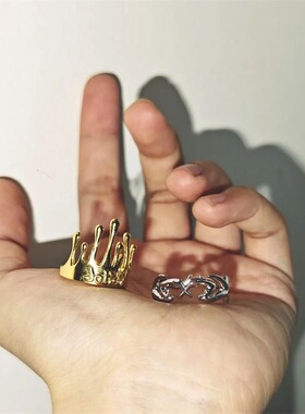 蔡依林同款专辑复刻版皇冠戒指应援周边小众高级感指环送礼物