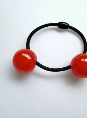 魔卡少女樱木之本樱小樱 北山川红色樱桃发圈发绳头饰发饰cos道具