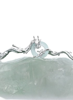 新款中式游龙小众设计手镯冷淡甜酷高级送礼物手环银色气质冷淡风