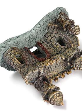 Aquarium Resin Castle Fish Tank Decorations Castle Tower Orn