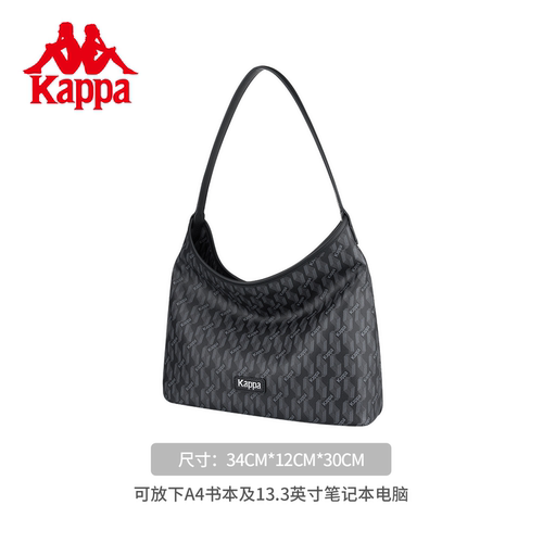 Kappa卡帕 新款HOBO托特包女士高级感老花腋下包大容量通勤单肩包 - 图3