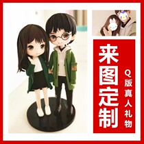Portrait doll customised knee-man statue swinging piece handmade live-action paparazzi wax like doll model -year-old gift