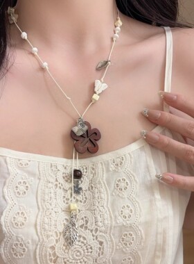 波西米亚民族风锁骨链配饰女