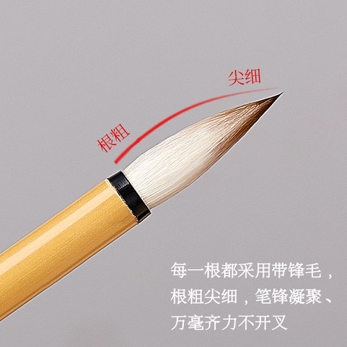 王羲之手札中楷兼毫毛笔书法专用初学者入门套装专业级狼羊兼毫行书楷书篆书欧楷文房四宝毛笔套装大师级湖笔 - 图3