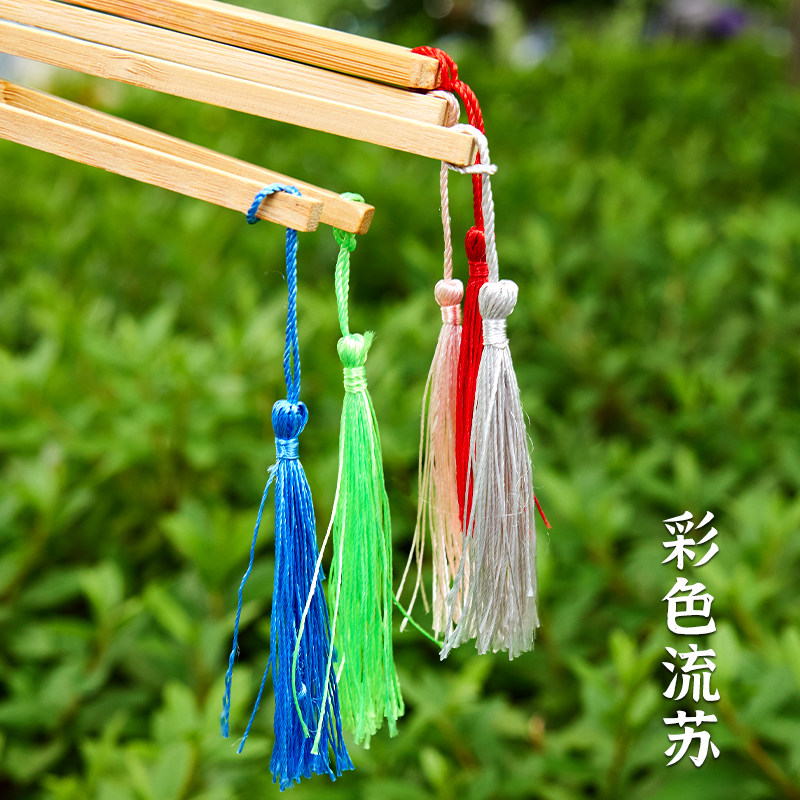带字漆扇材料包漂漆专用扇子批发diy制作古风非遗空白宣纸团扇