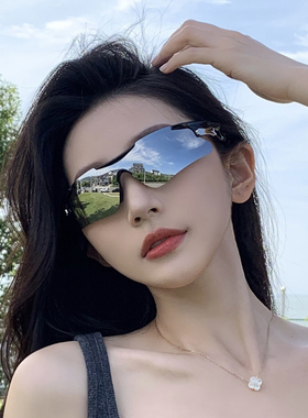 新款骑行墨镜女运动款护目防风遮阳街拍太阳眼镜男复古防紫外线潮