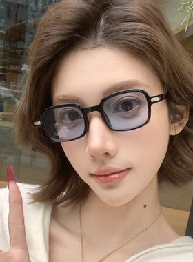 韩版黄色墨镜女款高级感ins欧美辣妹网红复古防紫外线新款太阳镜