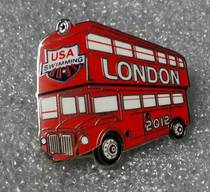 (Lingang loft) Badge swimming Olympic Games Sports emblem London Bus Badge 2 London Swimming Team 201 Chapters