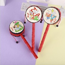 Ground Stall Source Toys Traditional Classic Auspicious Dial Wave Drummer rattles infant hands rattle toddlers Toys