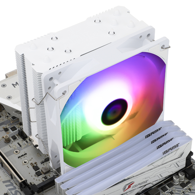 利民Thermalright AK120 SE WHITE ARGB风冷CPU散热器逆重力5热管支持LGA1700纯白ARGB静音风扇散热器-图3