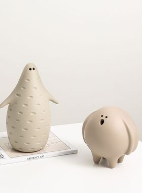 北欧ins风莫兰迪卡通萌宠小摆件