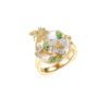 Chucui Gongchun-Canruo Chafang Ring 999 Pure Gold