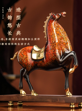 油师傅马到成功商务酒柜摆件
