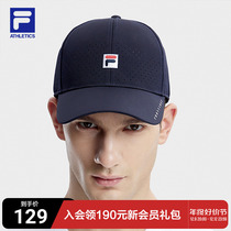 FILA File Official Male Hat Baseball Cap 2023 Fall New Tennis Sports Hat Duck Tongue Cap Sunhat