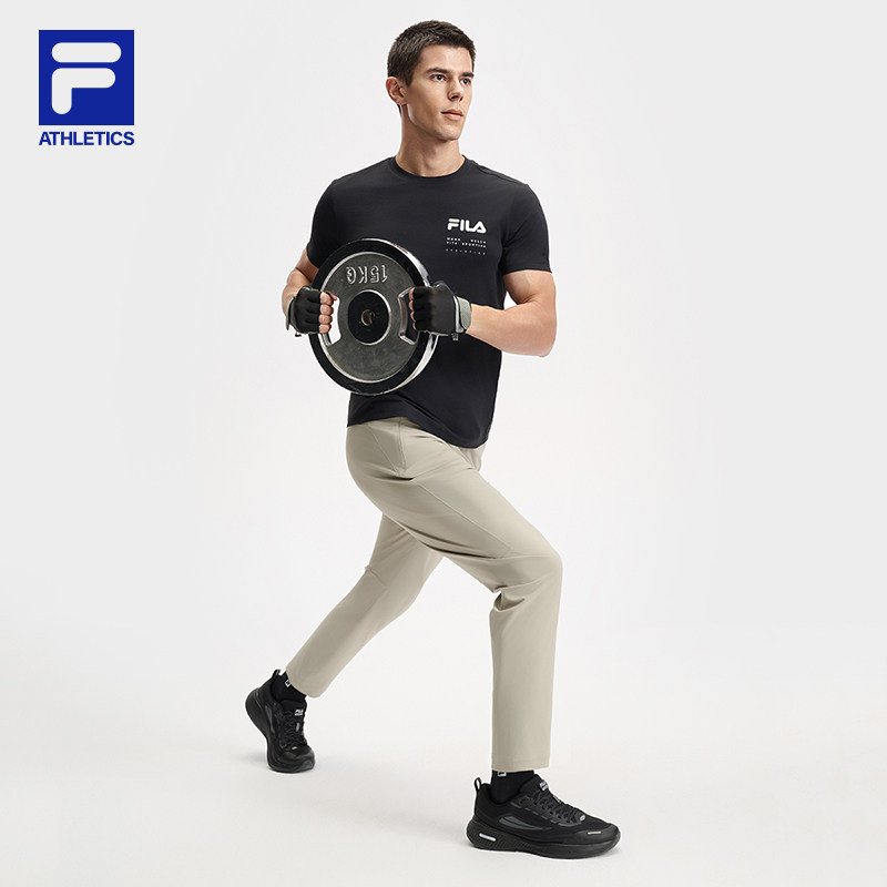FILA斐乐男针织短袖衫2025夏季新款健身训练跑步运动防晒上衣T恤,淘宝优惠券,粉丝福利购,淘宝优惠卷