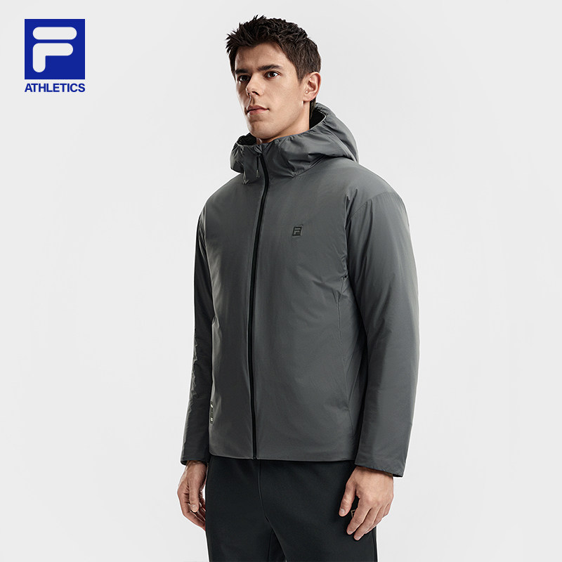 FILA斐乐官方男士棉服2026春季新款健身运动简约宽松保暖连帽外套,淘宝优惠券,粉丝福利购,淘宝优惠卷