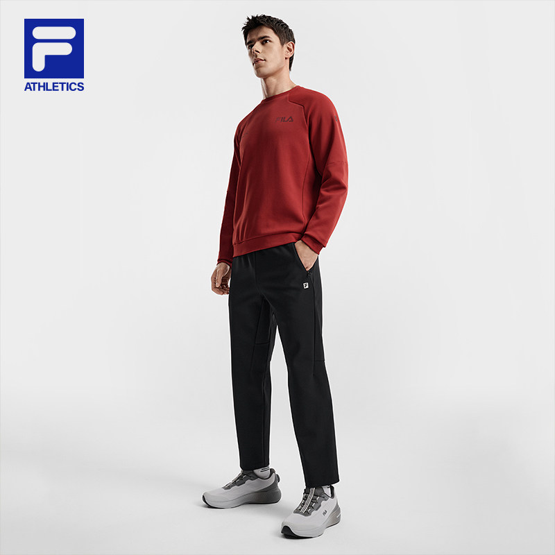 FILA 斐乐官方男士针织长裤2026春季新款健身运动简约基础直口裤,淘宝优惠券,粉丝福利购,淘宝优惠卷