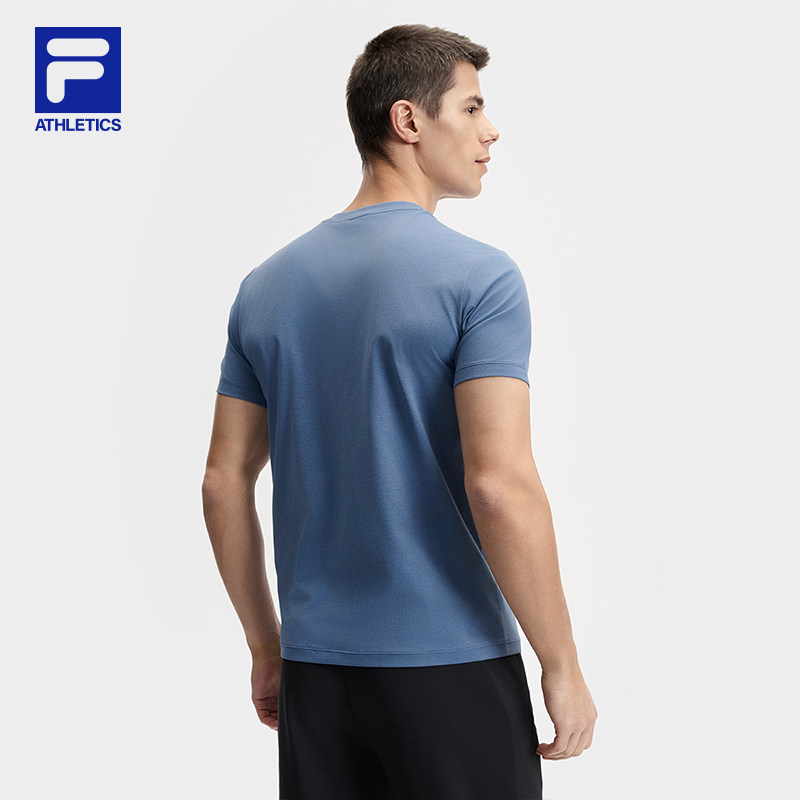 FILA斐乐男针织短袖衫2025夏季新款健身训练跑步运动防晒上衣T恤,淘宝优惠券,粉丝福利购,淘宝优惠卷