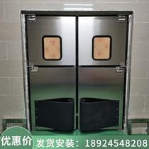 304 Stainless Steel Crashworthy Free Door Logistics Warehouse Baking Varnish Refrigeration Depot Food Factory Workshop Free Anti-Ram Door Work