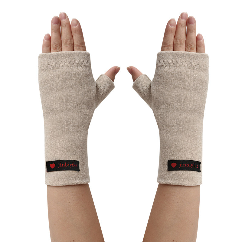 半指手套女冬季保暖露指男加绒秋天无指加厚学生写字冬款情侣手套,淘宝优惠券,粉丝福利购,淘宝优惠卷